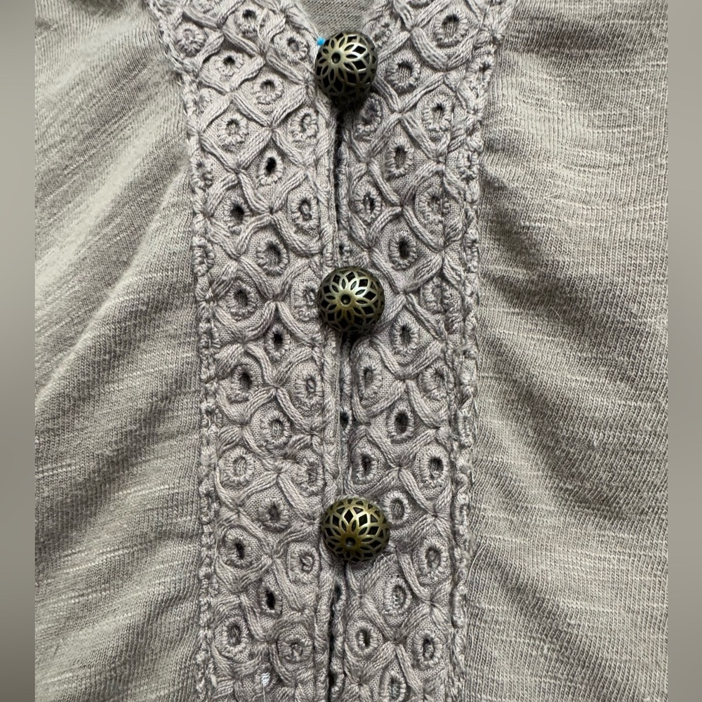 Style & Co soft top with cute details.